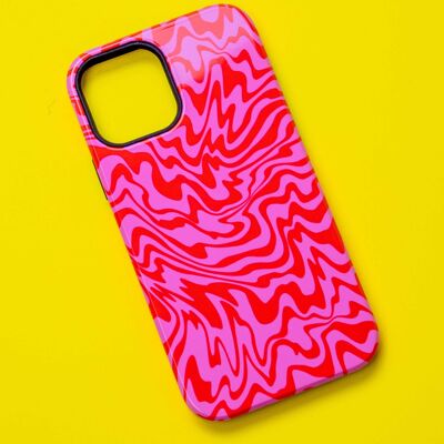 TRIPPY PINK & RED PHONE CASE - iPhone SE (2020)