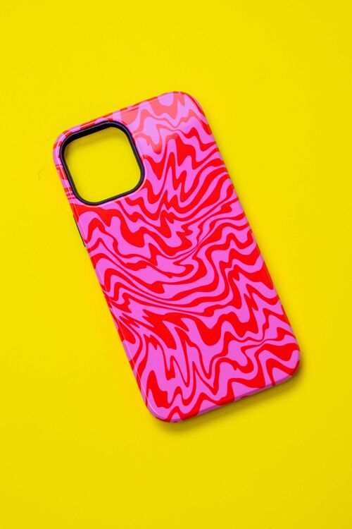 TRIPPY PINK & RED PHONE CASE - Apple iPhone 8