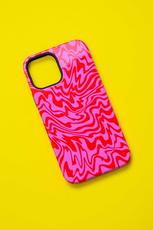 TRIPPY PINK & RED PHONE CASE - iPhone XS Max