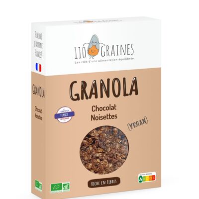 Bio-Schokoladen-Haselnuss-Granola
