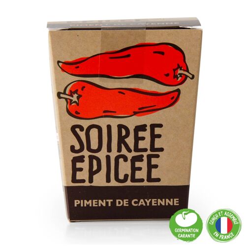 Kit message Soirée Epicée - Piment de Cayenne
