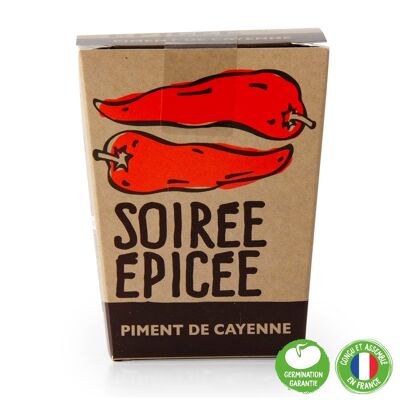 Kit message Soirée Epicée - Piment de Cayenne