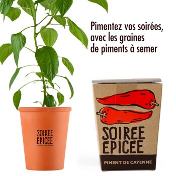 Kit message Soirée Epicée - Piment de Cayenne 2