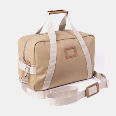 The Canvas Weekend Bag - Ochre & Tan Canvas