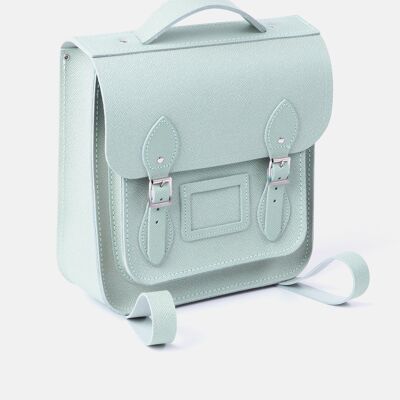 The Small Portrait Backpack  - Eggshell Matte Saffiano