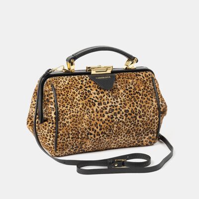 The Sophie Luxe - Leopard Print Haircalf & Midnight Black