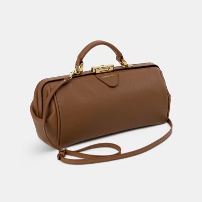 The Doctor's Bag -  Havana Brown Calf Grain