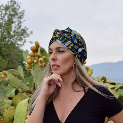 Turbante para mujer con estampado africano