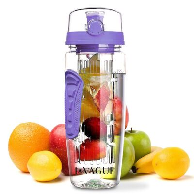 VITALITY drinking bottle with insert - violet