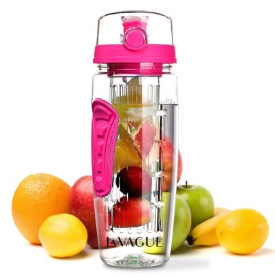 VITALITY drinking bottle with insert - pink