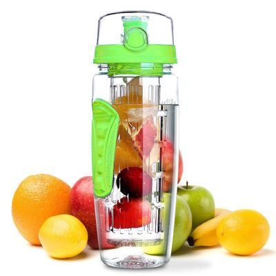 VITALITY drinking bottle with insert - green