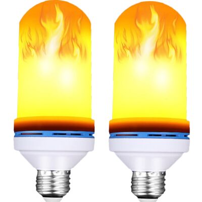 FLAME LED-Lampe mit Flammeneffekt E27 - weiß II
