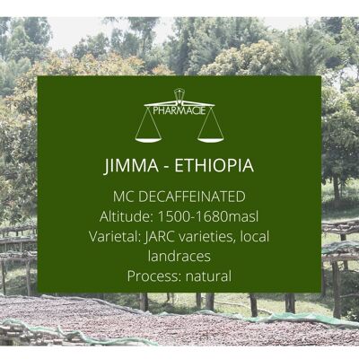 Jimma, Äthiopien DECAF - Espresso Braten - Ganze Bohne - 1kg