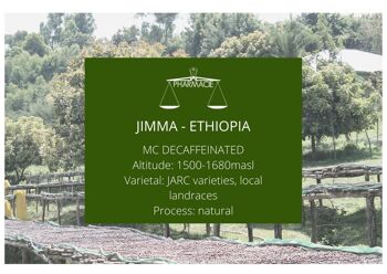 Jimma, Ethiopie DECAF - Torréfaction Espresso - Grain entier - 1kg 1