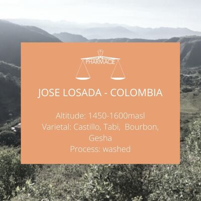 Jose Losada, COLOMBIE — Espresso Roast - Grain entier - 250g