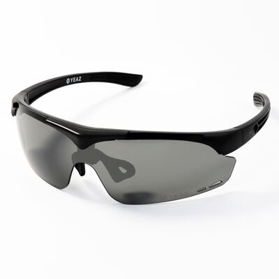 SUNUP Magnet-Sport-Sonnenbrille Matt schwarz /  Grey