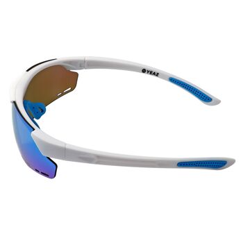 SUNUP Magnet Sports Lunettes de soleil Matt White / Full Revo Ice Blue 3