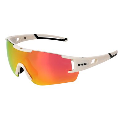 Occhiali da sole sportivi SUNBLOW bianco crema/rosa