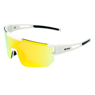 SUNSPARK sports sunglasses Creme White/Mango Red