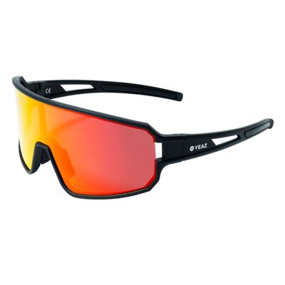 Occhiali da sole sportivi SUNWAVE Nero/Rosso