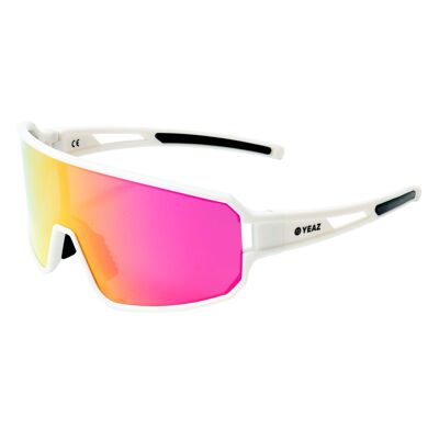 Occhiali da sole sportivi SUNWAVE bianco crema/rosa