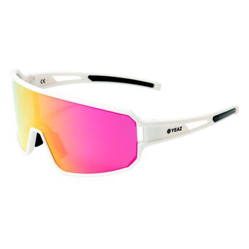 SUNWAVE lunettes de soleil sport blanc crème/rose 1
