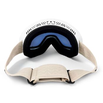 Masque de ski et de snowboard BLACK RUN bleu clair/blanc mat 4