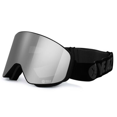 APEX magnet ski snowboard masque argent miroir/noir