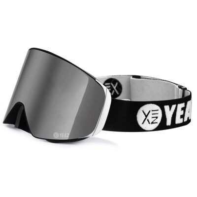 APEX magnet ski snowboard goggles silver mirrored/silver