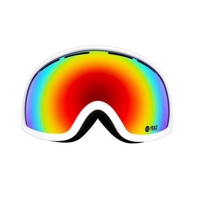 PEAK Ski- Snowboardbrille rot/weiß