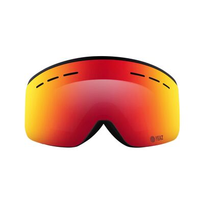 RISE ski and snowboard goggles black