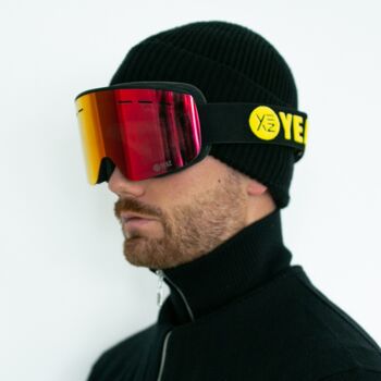 Masque de ski et snowboard RISE noir 9