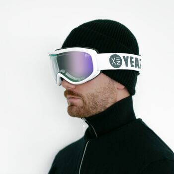 Masque de ski et de snowboard STEEZE violet/blanc 9