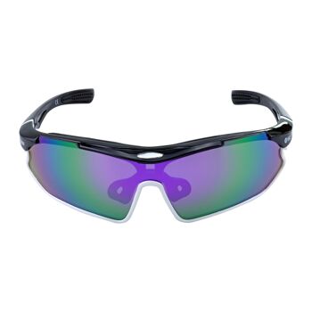 Lunettes de soleil sport SUNRAY noir/blanc/violet 2