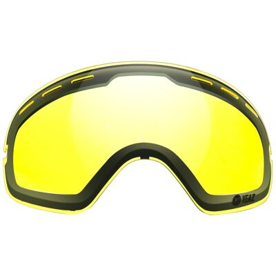 XTRM-SUMMIT Cloudy replacement lens for ski and snowboard goggles with frame