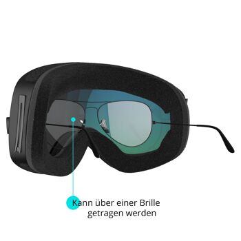 Masque de ski et de snowboard XTRM-SUMMIT avec monture miroir bleu/rose 9
