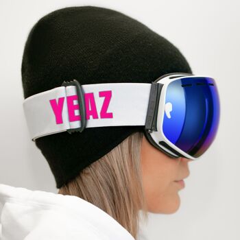 Masque de ski et de snowboard XTRM-SUMMIT avec monture miroir bleu/rose 10