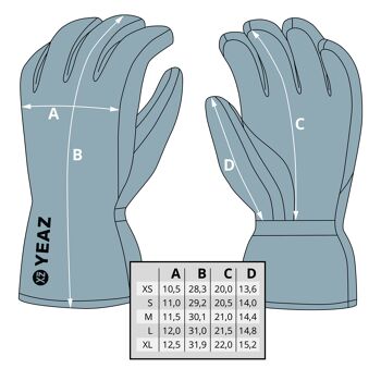 Gants de ski RIDIN bleu - taille XS 5