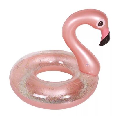 RING SERIES - anello da nuoto FLAMINGO GLITTER - rosa