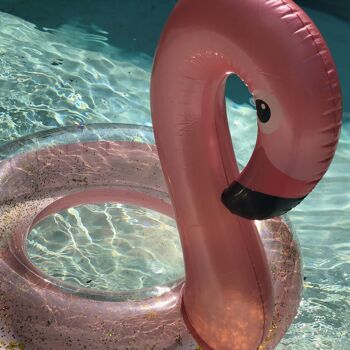 RING SERIES - Bouée de natation FLAMINGO GLITTER - rose 5