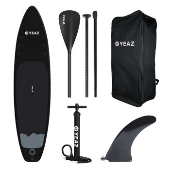 NELIO - EXOTREK - SUP board avec pagaie, pompe et sac à dos - noir 2