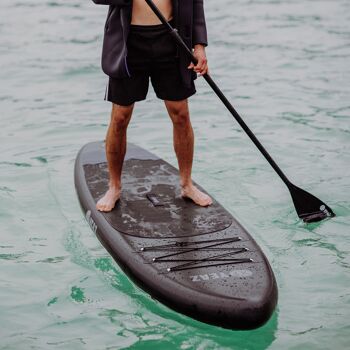 NELIO - EXOTREK - SUP board avec pagaie, pompe et sac à dos - noir 7