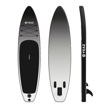 BLACK SANDS BEACH - EXOTREK - SUP board avec pagaie, pompe et sac à dos - noir 1