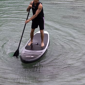 BLACK SANDS BEACH - EXOTREK - SUP board avec pagaie, pompe et sac à dos - noir 7