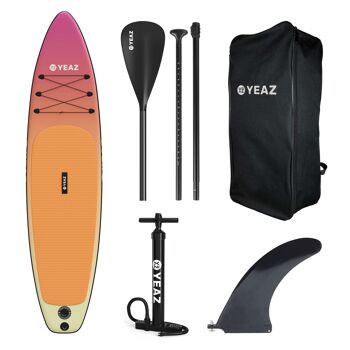 PARADISE BEACH - EXOTREK - SUP board avec pagaie, pompe et sac à dos - orange 2