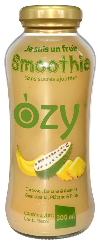 Smoothie "OZY"  au Corossol, à la Banane et à l'Ananas  -  300ml 1