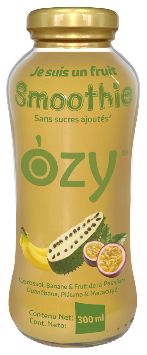 Smoothie "OZY" au Corossol, à la Banane et aux Fruits de la Passion  -  300ml
