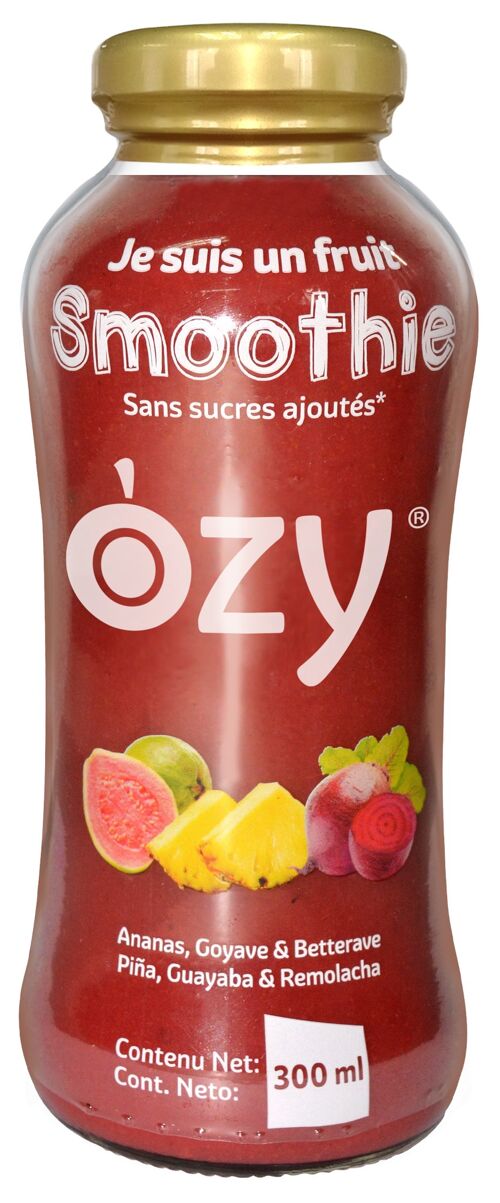 Smoothie "OZY" with Guava, Pineapple and Beetroot - 300ml