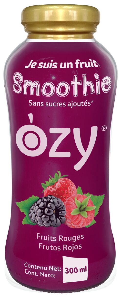 "OZY" Smoothie with Strawberry, Raspberry and Blackberry - 300ml