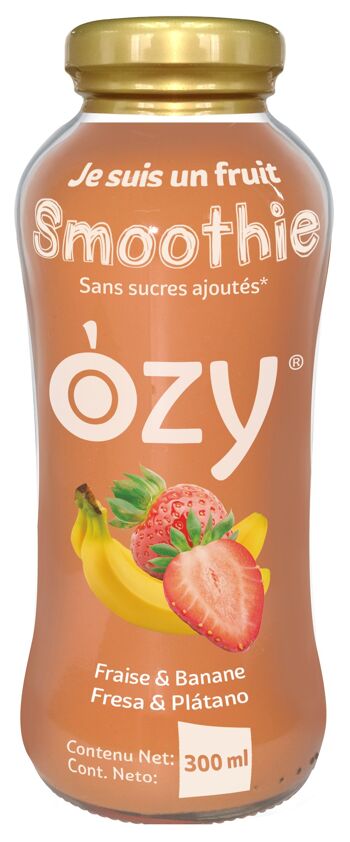 "OZY" Strawberry Banana Smoothie - 300ml 1